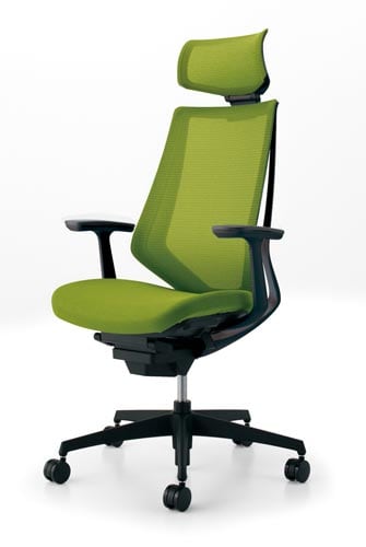 デュオラメッシュ黒樹脂脚 HT肘Lオリーブ V