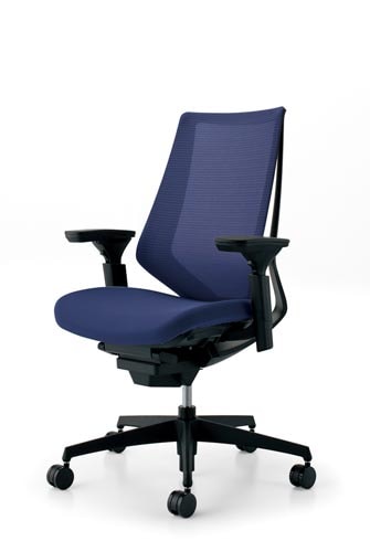 デュオラメッシュ黒樹脂脚 可動肘Dパープル V