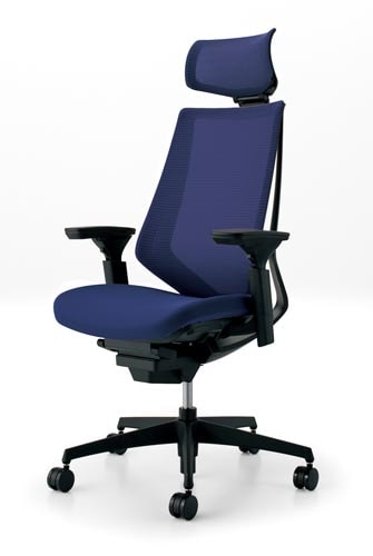 デュオラメッシュ黒樹脂脚 H可動肘Dパープル V