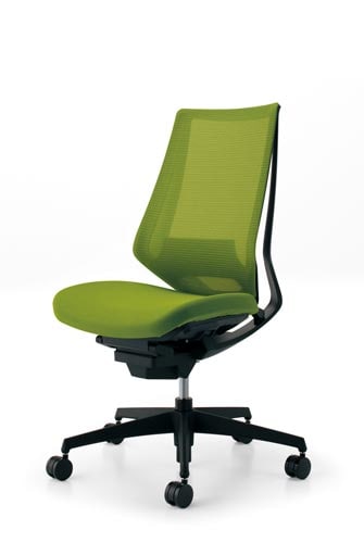 デュオラメッシュ黒樹脂脚 ランバーLオリーブ V