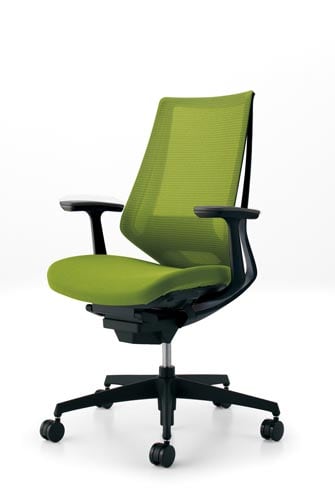 デュオラメッシュ黒樹脂脚ランバーT肘LオリーブV