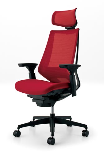 デュオラメッシュ黒樹脂脚 Hランバー可動肘A8 V