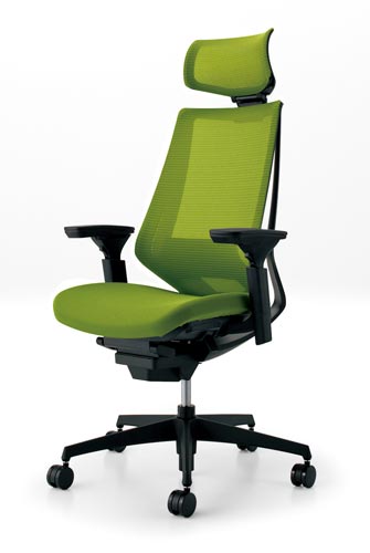 デュオラメッシュ黒樹脂脚 Hランバー可動肘Q4 V