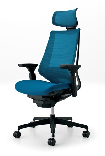 デュオラメッシュ黒樹脂脚 Hランバー可動肘T4 V