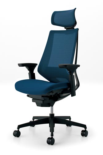 デュオラメッシュ黒樹脂脚 Hランバー可動肘T6 V