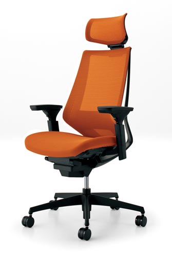 デュオラメッシュ黒樹脂脚 Hランバー可動肘Y4 V