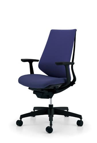 デュオラクッション黒樹脂脚 T肘DパープルV