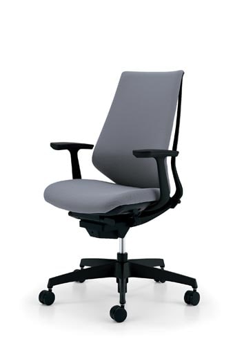 デュオラクッション黒樹脂脚 T肘Sグレー V