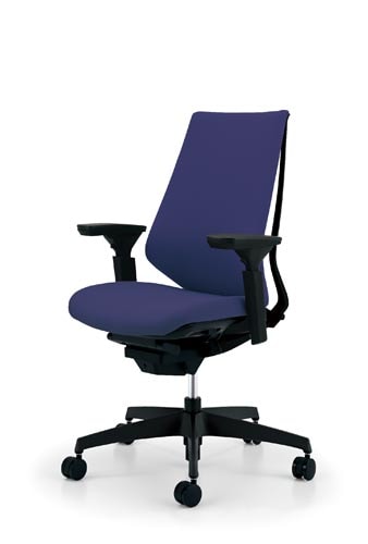 デュオラクッション黒樹脂脚 可動肘DパープルV