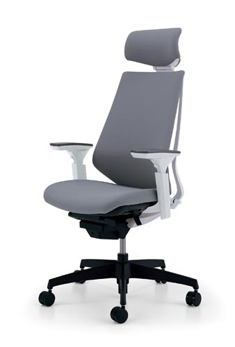 デュオラクッション白樹脂脚 H可動肘Sグレー V