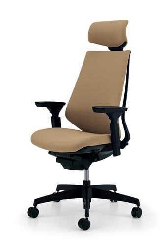 デュオラクッション黒樹脂脚 H可動肘SベージュV