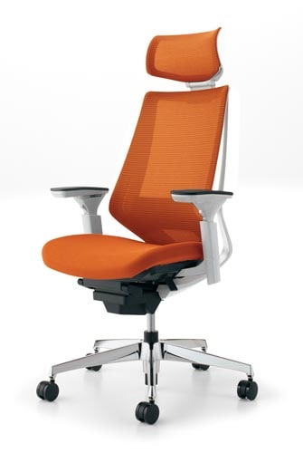 デュオラメッシュ白アルミ脚 Hランバー可動肘Y4V