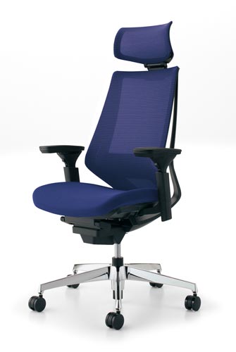 デュオラメッシュ黒アルミ脚 Hランバー可動肘7EV