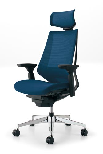 デュオラメッシュ黒アルミ脚 Hランバー可動肘T6V