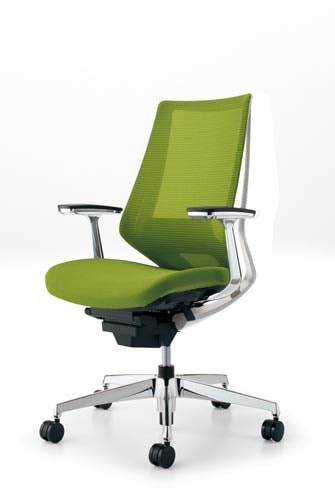 デュオラメッシュ白アルミ脚ランバーアルミ肘Q4 V