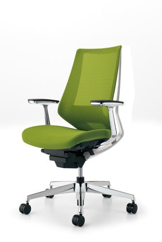 デュオラメッシュ白アルミ脚ランバーアルミ肘Q4 W