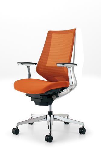 デュオラメッシュ白アルミ脚ランバーアルミ肘Y4 W