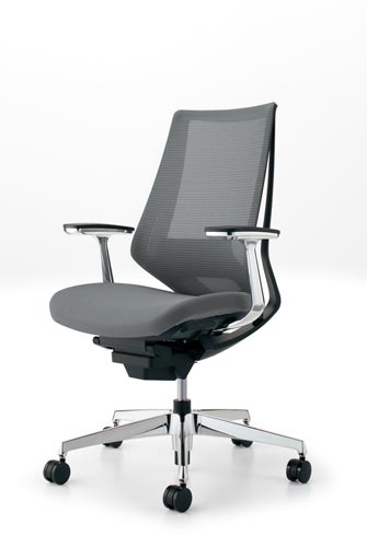 デュオラメッシュ黒アルミ脚ランバーアルミ肘E3 W