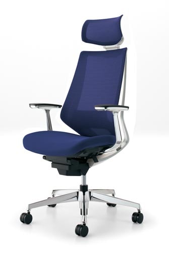 デュオラメッシュ白アルミ脚Hランバーアルミ肘7EW