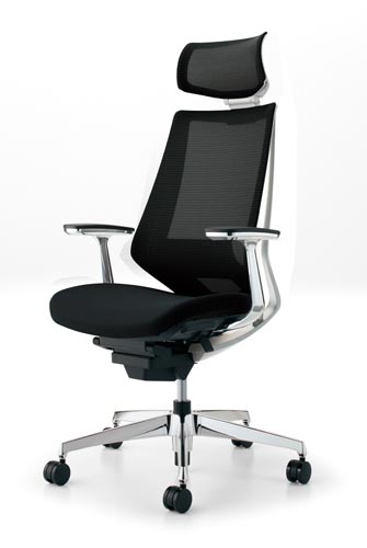 デュオラメッシュ白アルミ脚Hランバーアルミ肘B6V