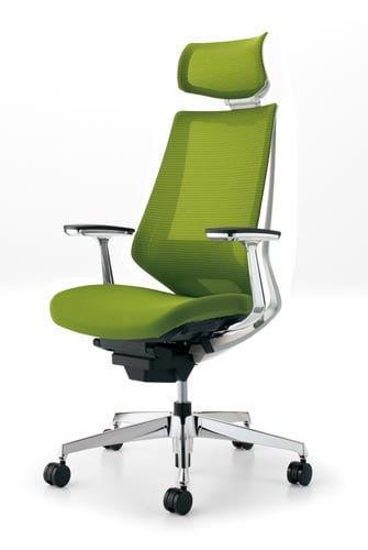 デュオラメッシュ白アルミ脚Hランバーアルミ肘Q4V