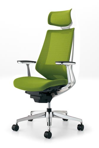 デュオラメッシュ白アルミ脚Hランバーアルミ肘Q4W