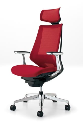 デュオラメッシュ黒アルミ脚Hランバーアルミ肘A8V