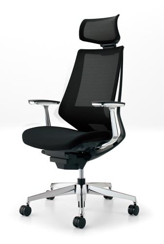 デュオラメッシュ黒アルミ脚Hランバーアルミ肘B6W