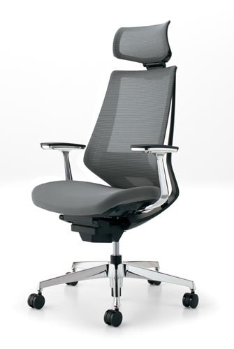 デュオラメッシュ黒アルミ脚Hランバーアルミ肘E3V