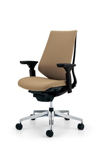 デュオラクッション黒アルミ脚 可動肘SベージュV