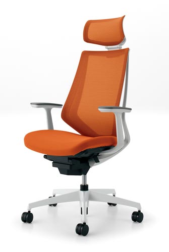 デュオラメッシュ白樹脂C脚 HT肘タンジェリンW