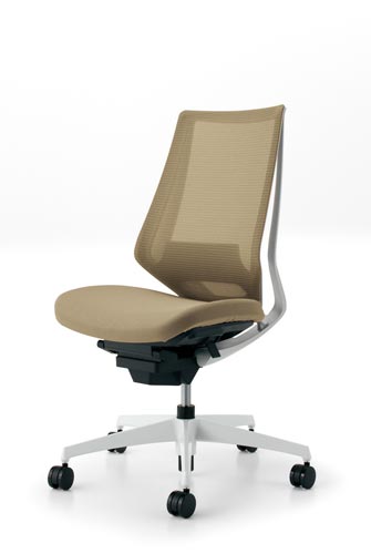 デュオラメッシュ白樹脂C脚 ランバーSベージュ W