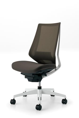 デュオラメッシュ白樹脂C脚ランバーダークグレーW