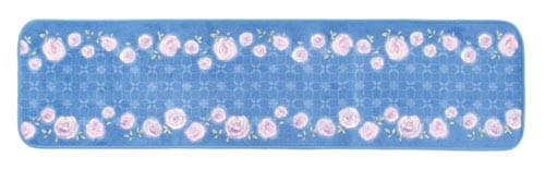 キッチンマットLCチェルシー45×180cm 青