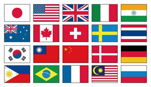 万国旗30ヵ国連続15mM判