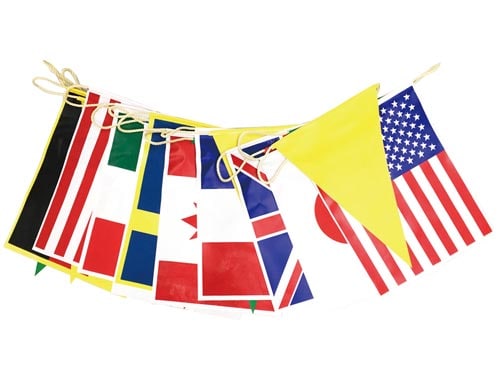 万国旗8ヵ国連続防水タイプ10m