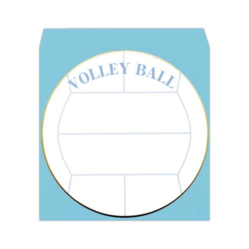 色紙ボール円型 封筒付バレー×10