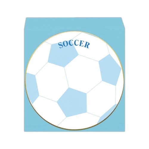 色紙ボール円型 封筒付サッカー×10