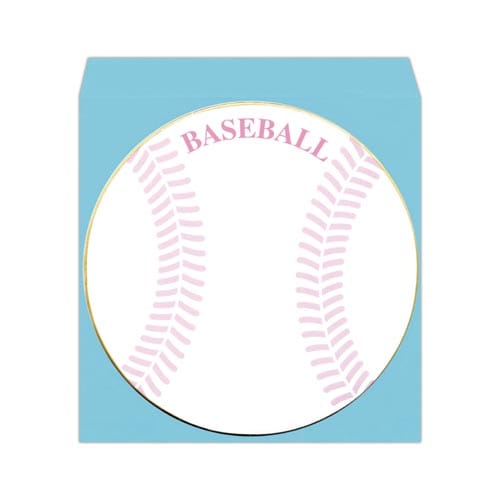 色紙ボール円型 封筒付野球×10