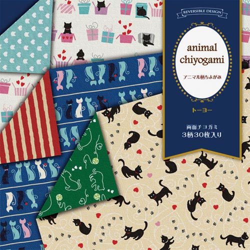 折り紙アニマル柄両面15cm30枚×8