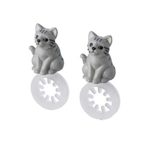 ケーブルリングホルダー 難燃性樹脂 ネコ