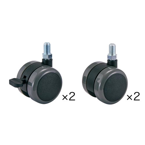 TT−Lデスク用キャスター4個セット(ストッパー2