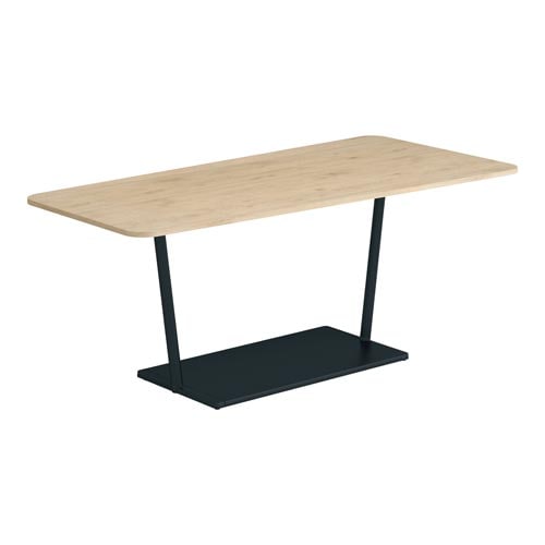 リージョンT脚台形 高720 黒脚ナチュラル