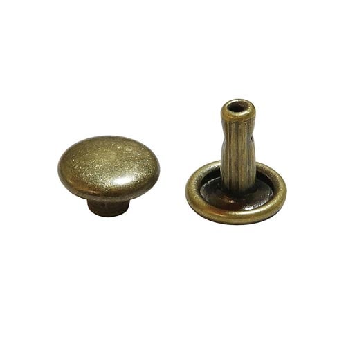 両面カシメ 中 アンティックゴールド