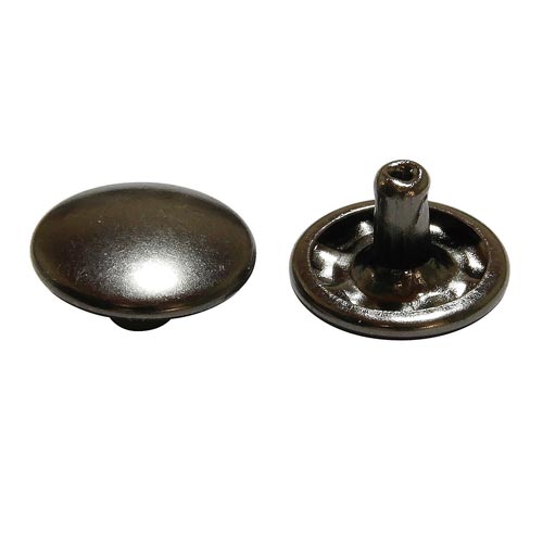 両面カシメ 特大 黒ニッケル