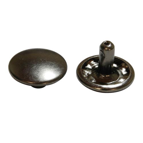 両面カシメ 特大・足長 黒ニッケル