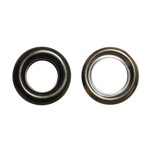 片面ハトメ #23 黒ニッケル