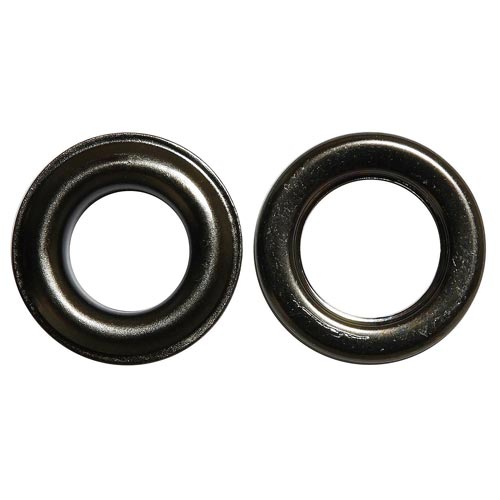 片面ハトメ #28 黒ニッケル