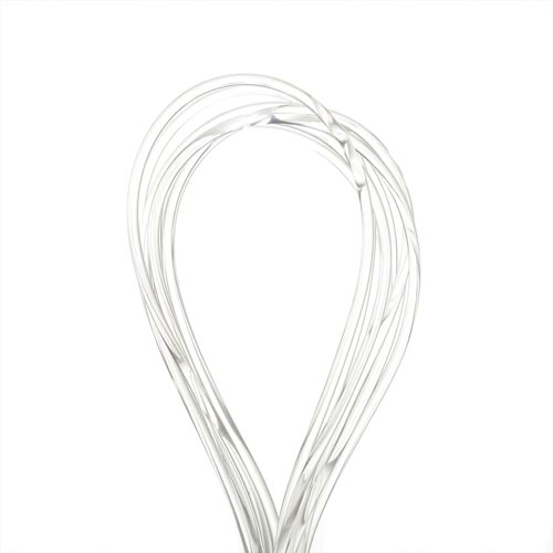 透明ビーズゴム 1.5mm 白