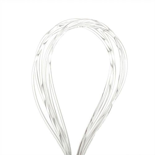 透明ビーズゴム 1mm 白